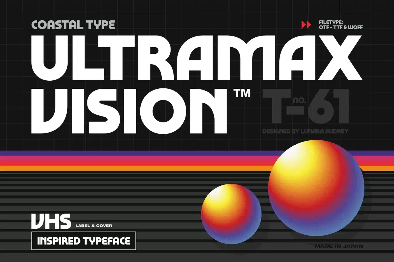 Ultramax Vision Font font preview