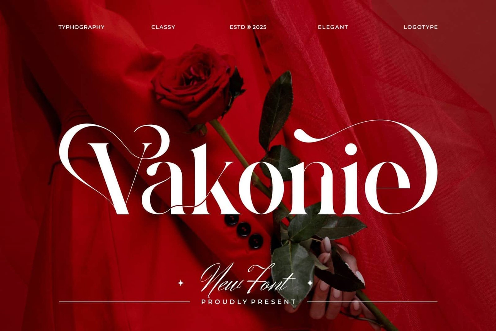 Vakonie Font font preview