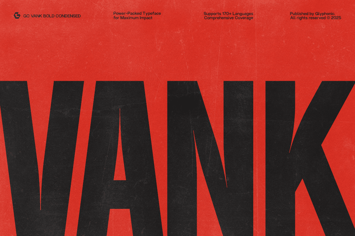 Vank – Strong Bold Condensed Font font preview