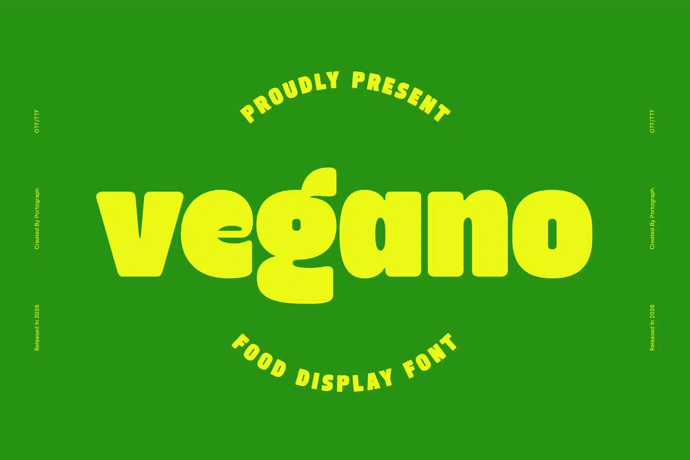 Vegano – Food Font font preview