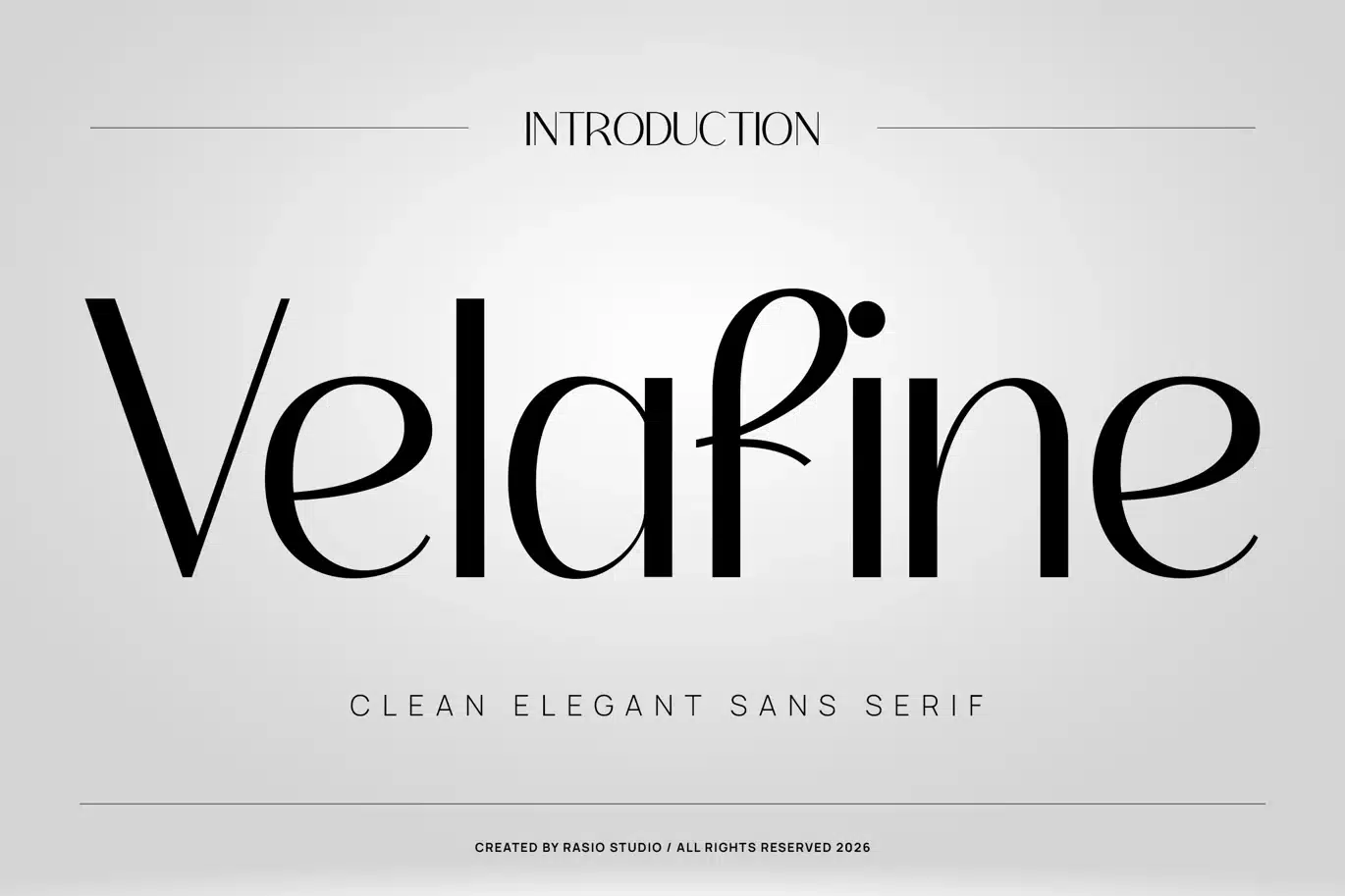 Velafine Clean Sans Serif Font font preview