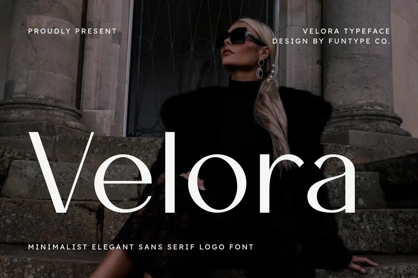 Velora – Minimalist Elegant Sans Serif Logo Font font preview
