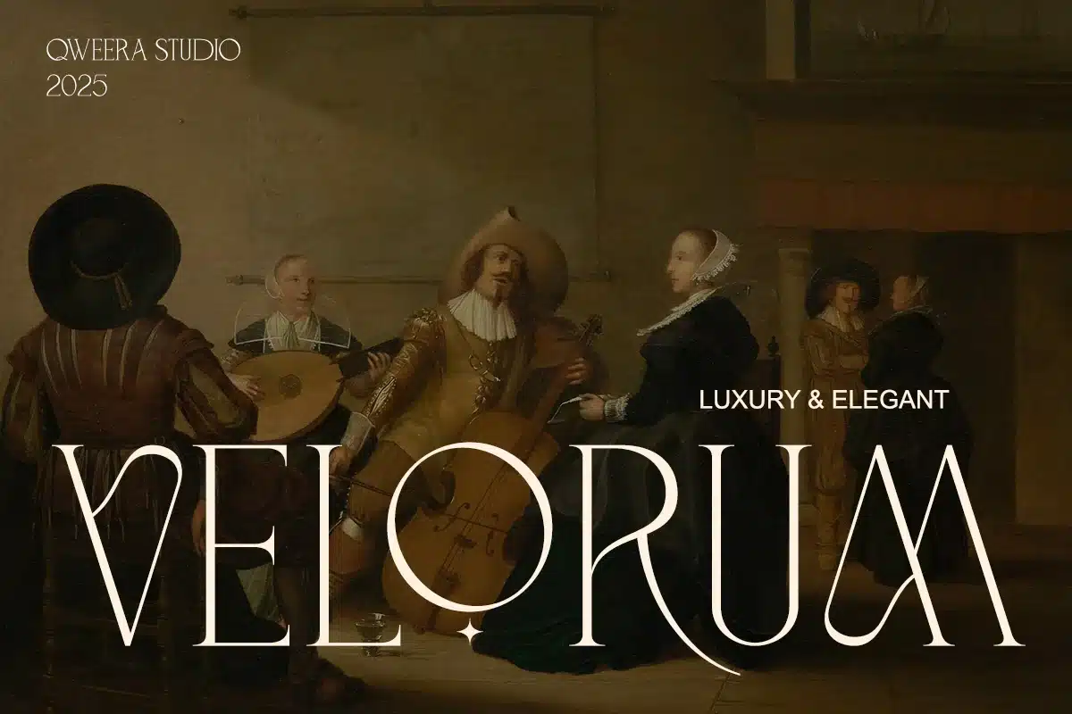 Velorum – Modern Vintage Logo Font font preview