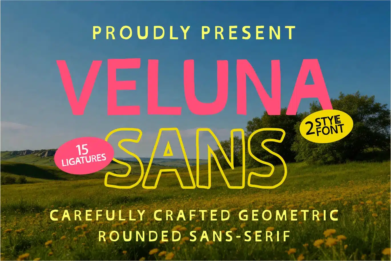 Veluna Sans Font font preview
