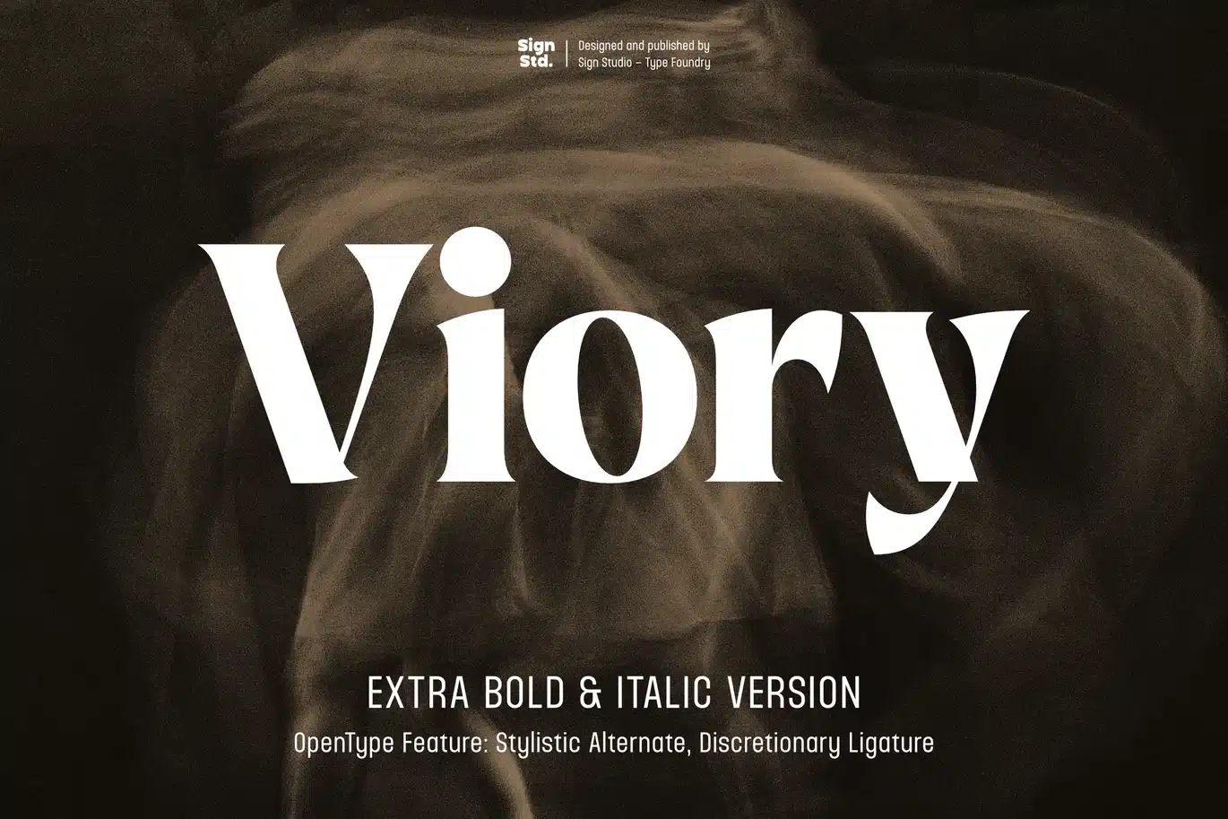 Viory – Extra Bold with Italic Version Font font preview