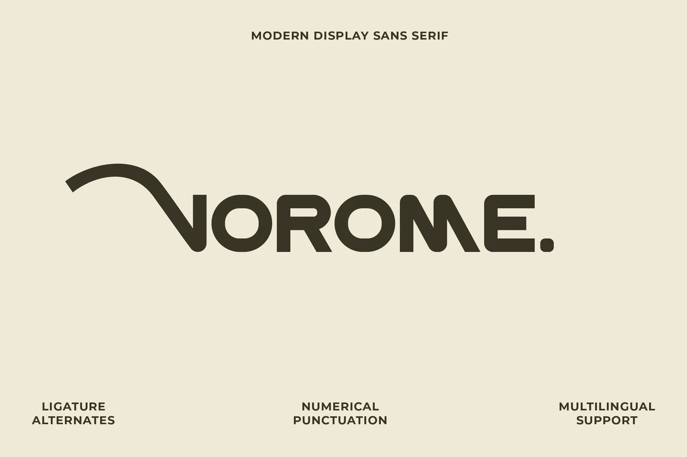 Vorome Minimalist Sans Font font preview