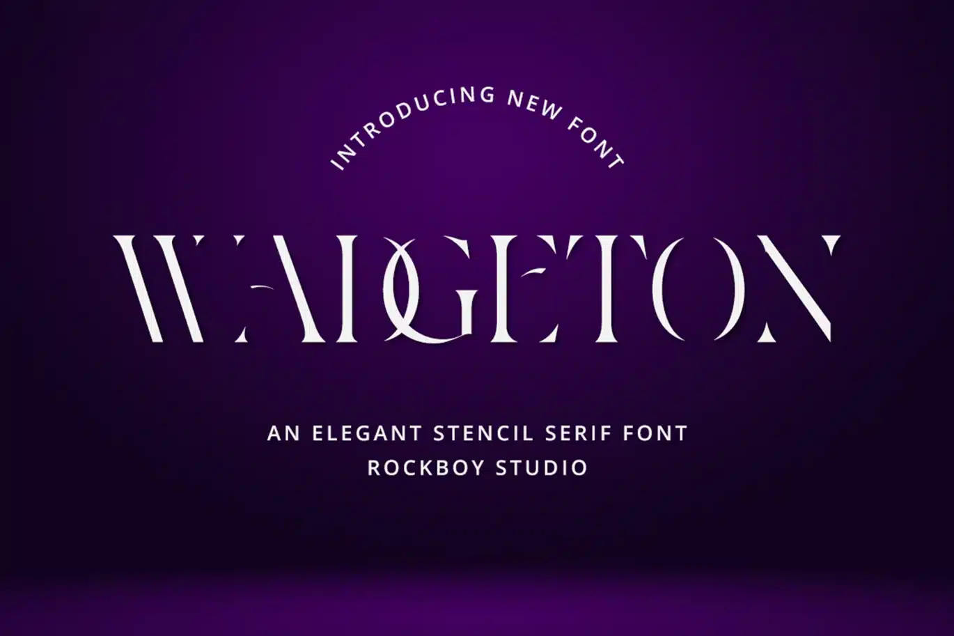 Wadgeton – Logo Font font preview