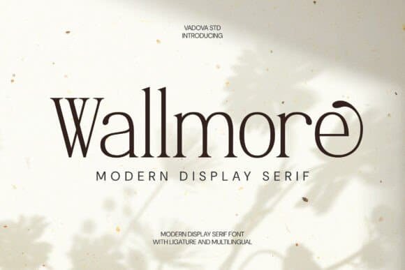 Wallmore Font font preview