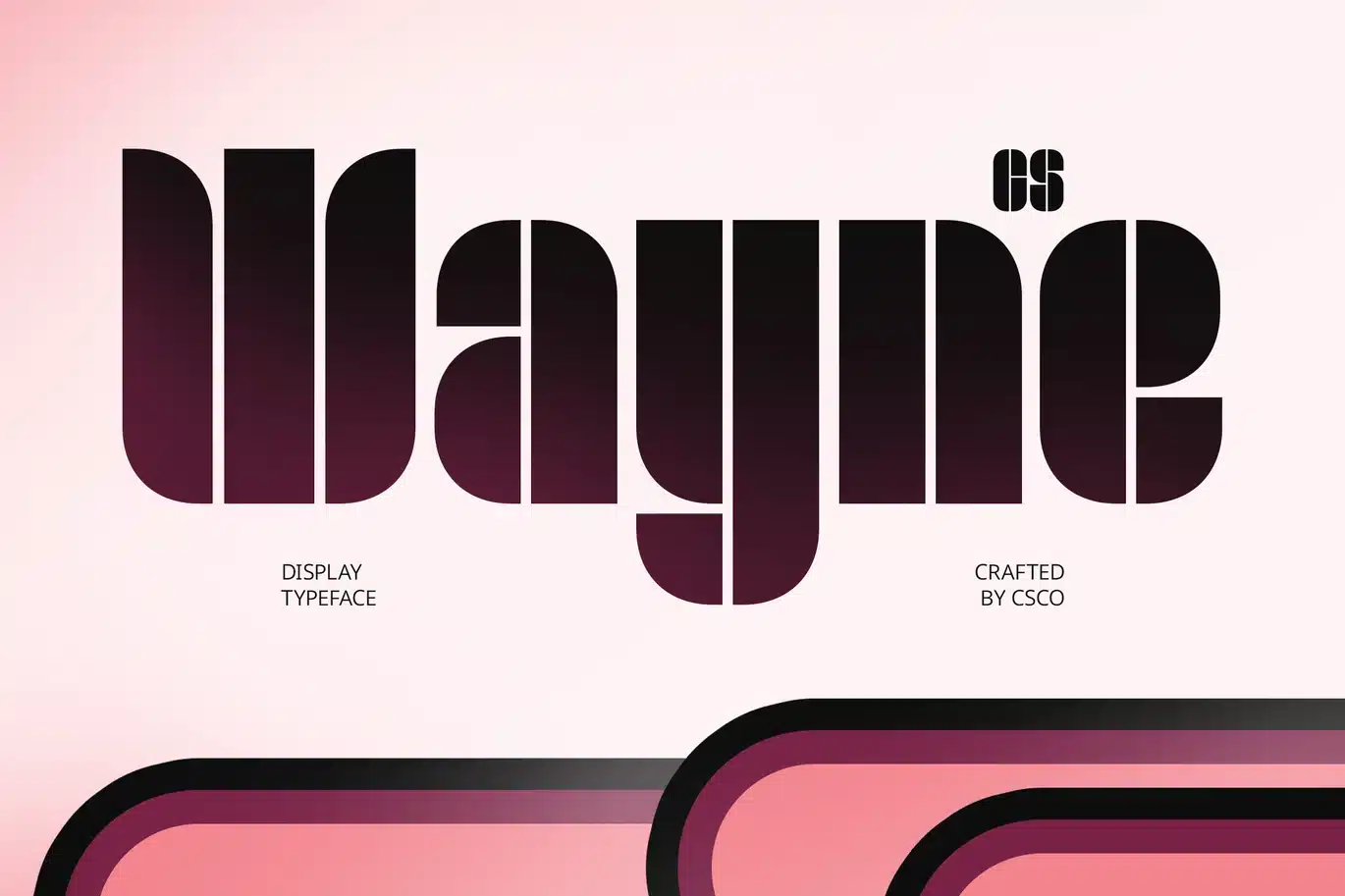Wayne – Stencil Font font preview