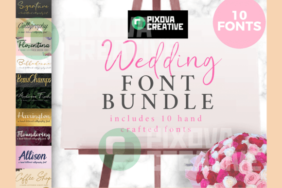 Wedding 10 Bundle Font font preview