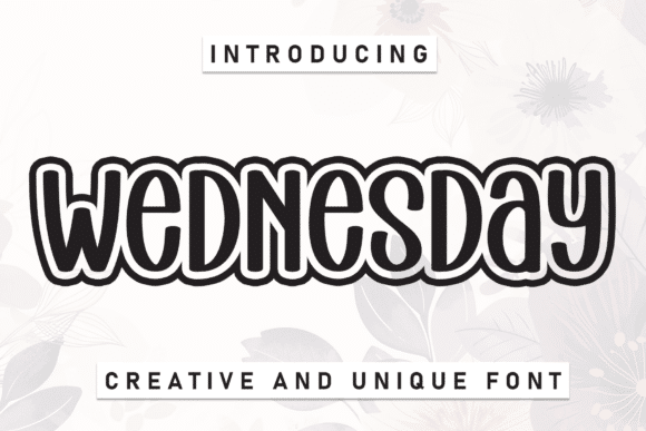 Wednesday Font font preview