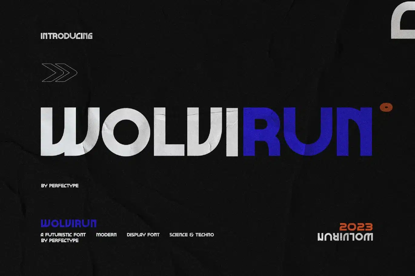 Wolvirun Futuristic Sans Serif Font – Modern Bold font preview