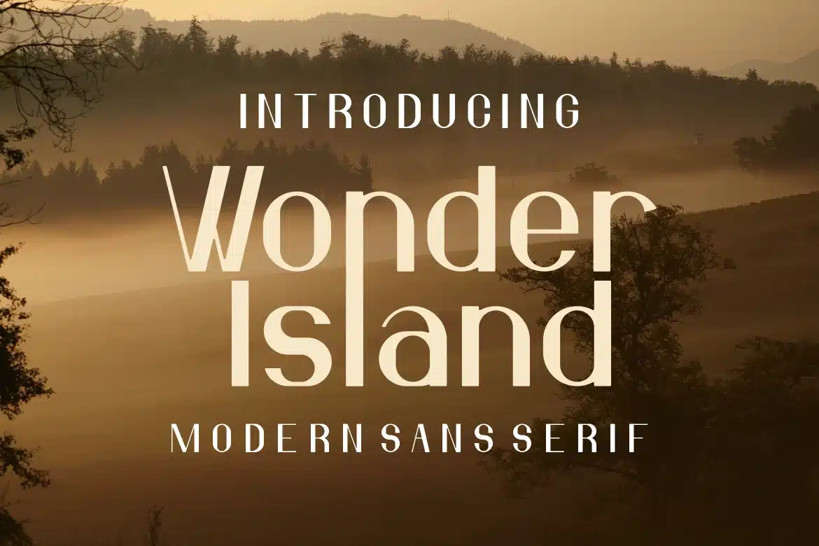Wonderful Island Font font preview
