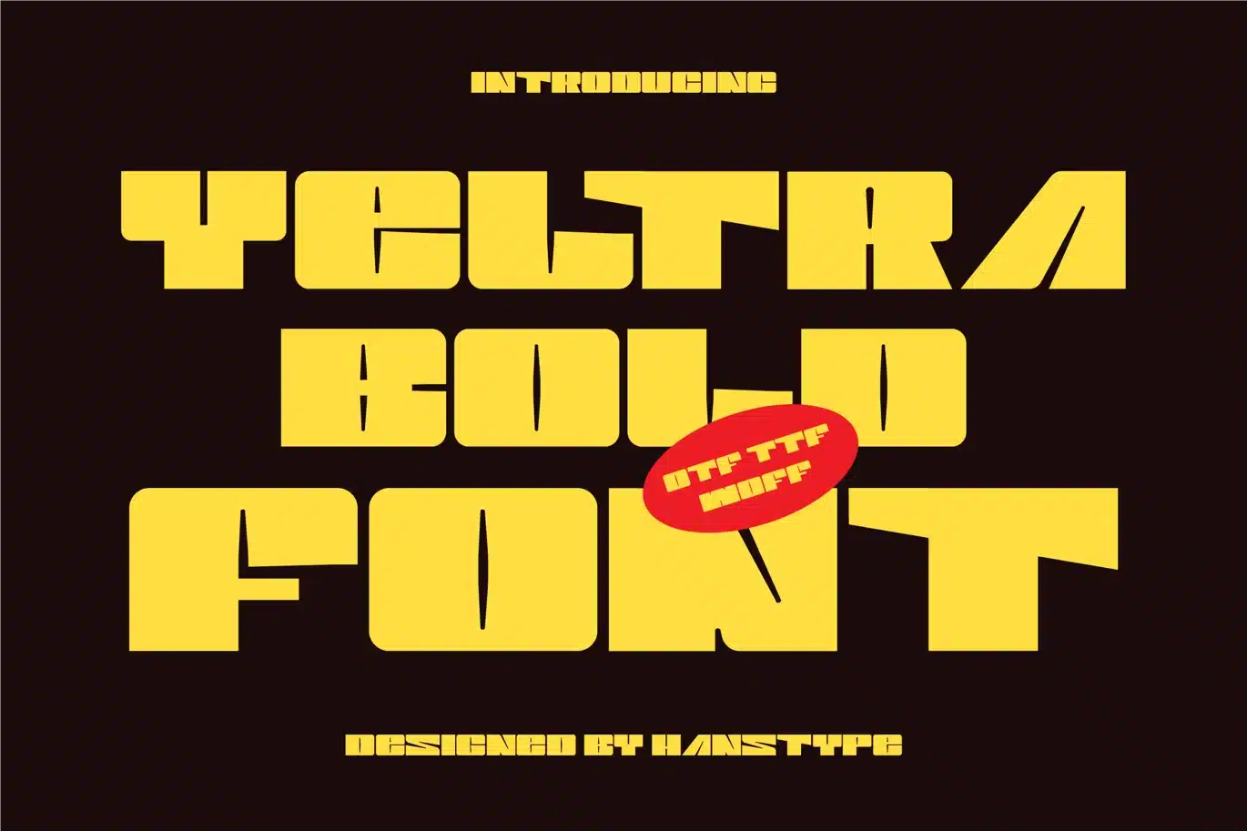 Yeltra – Bold Display Font font preview