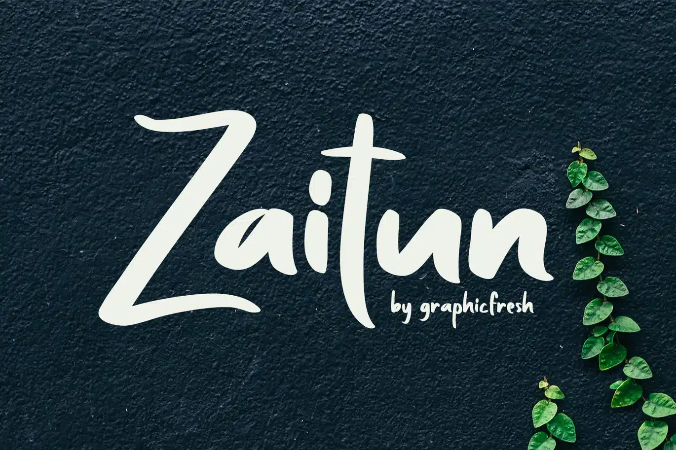 Zaitun | A Nature Branding Font font preview
