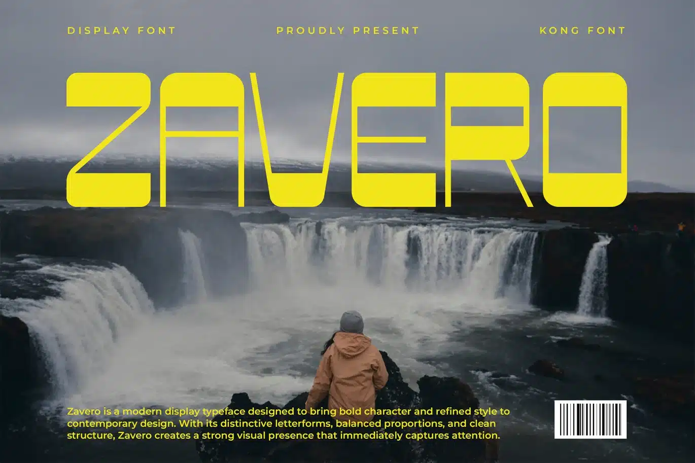 Zavero – Modern Display Font font preview