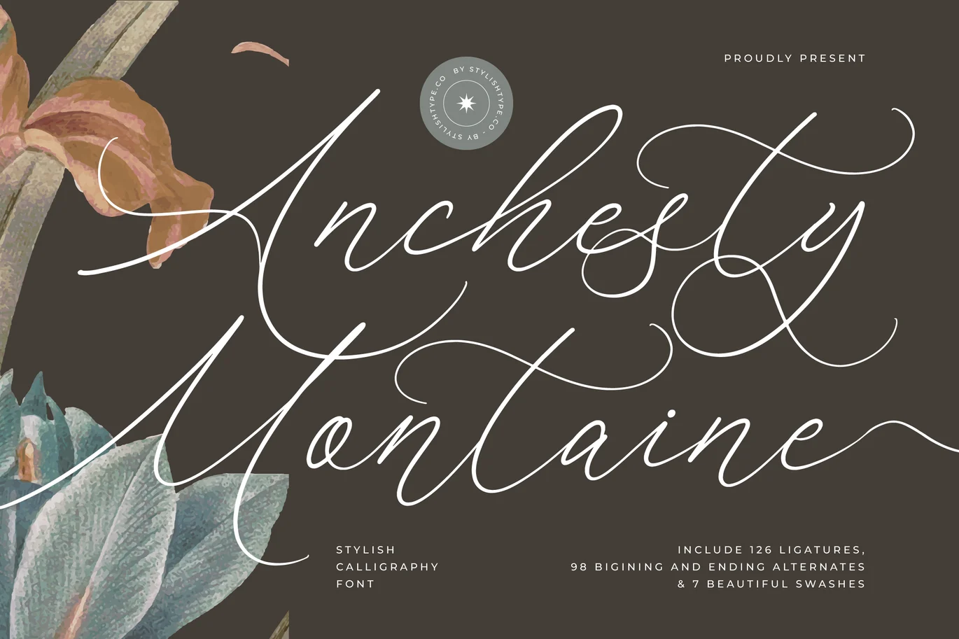 Anchesty Montaine – Stylish Calligraphy Font font preview