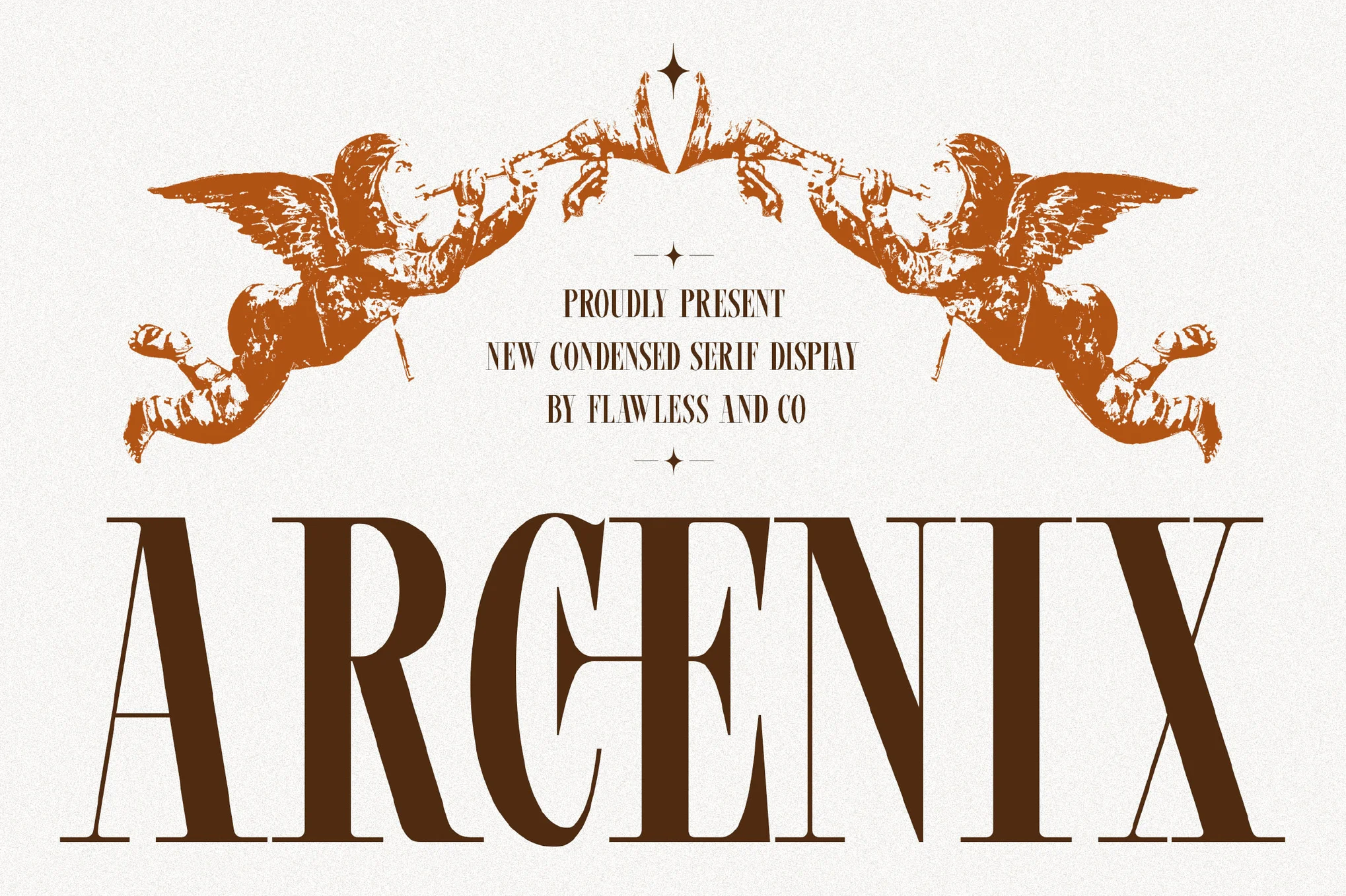 Arcenix – Condensed Serif Display Font font preview
