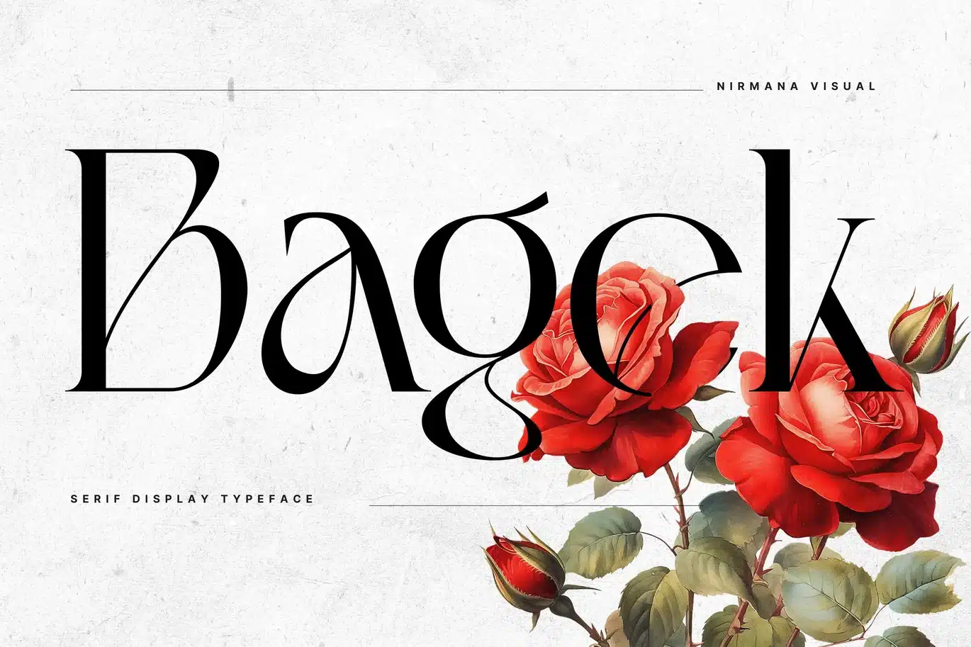 Bagek – Modern Branding Logo Font font preview