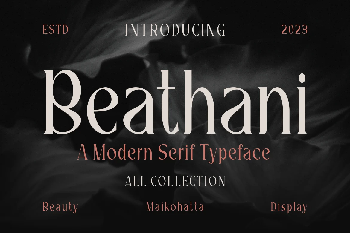 Beathani – Modern Serif Font font preview