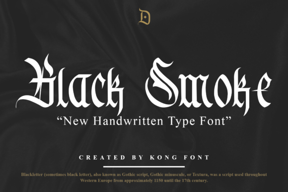 Black Smoke Font font preview