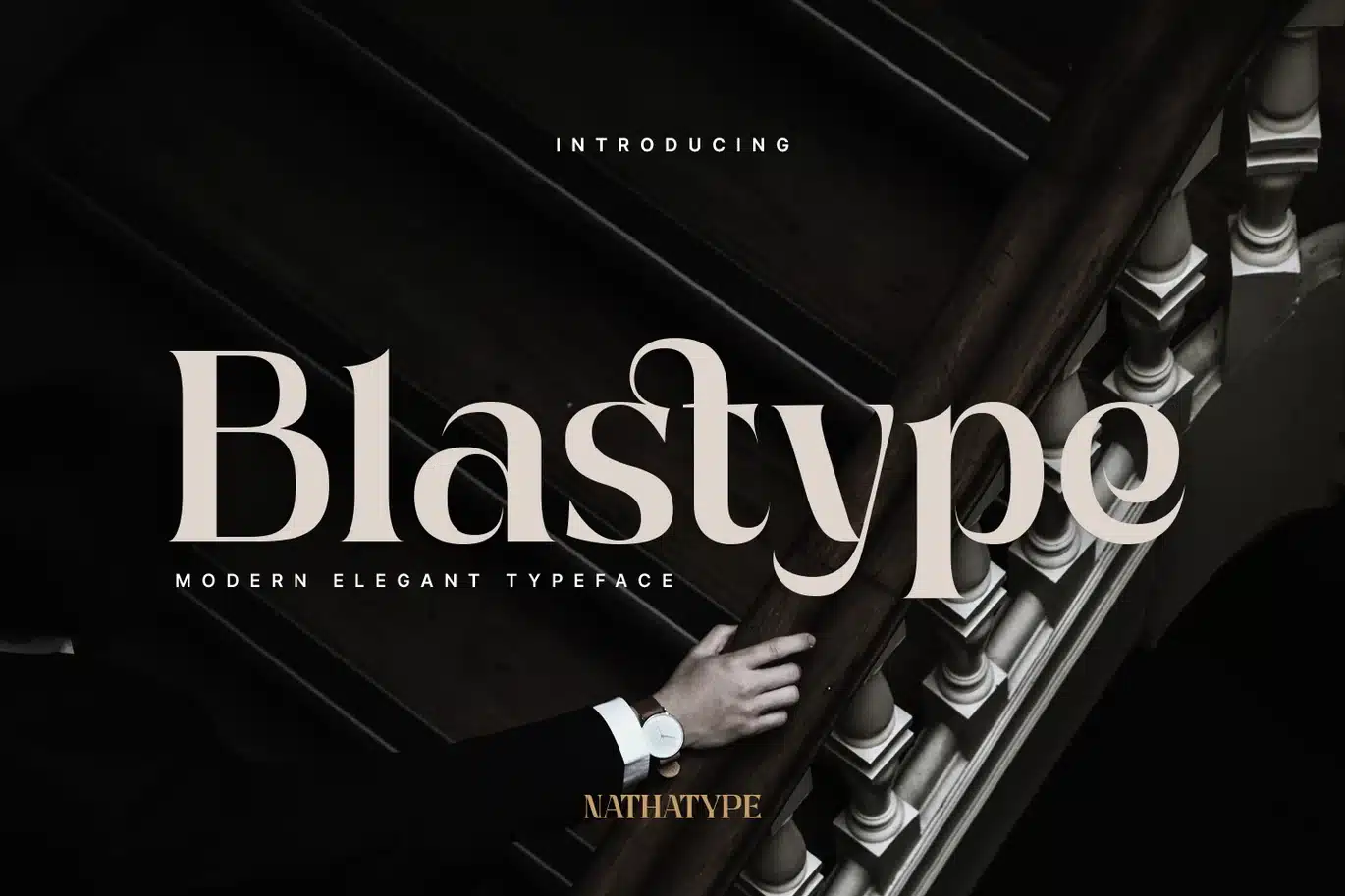 Blastype – Modern Luxury Font For Logo Branding font preview