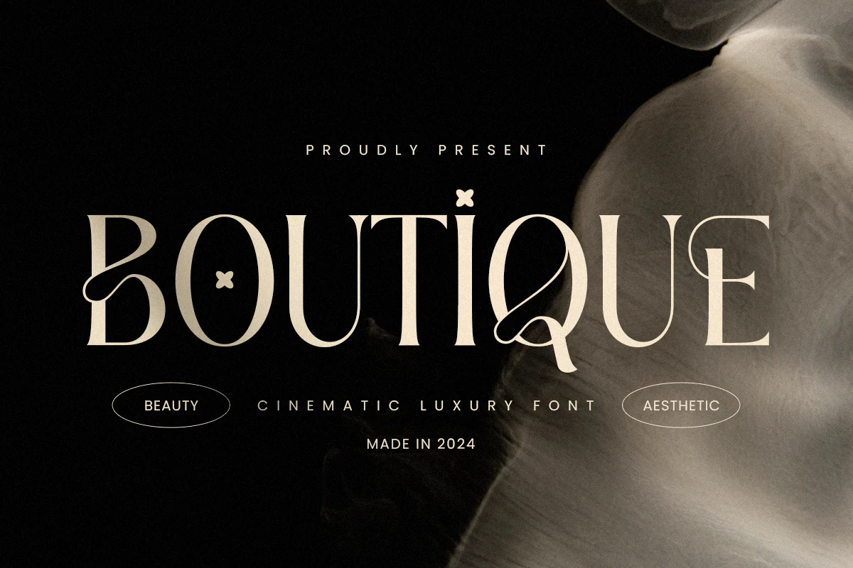 Boutique – Cinematic Luxury Font font preview