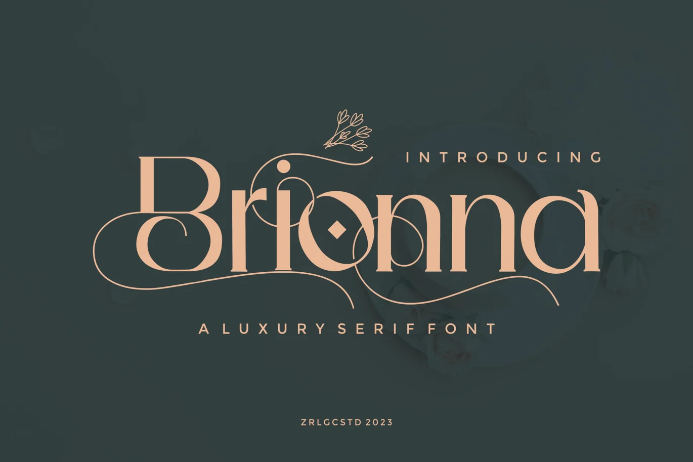 Brionna Luxury Serif Font font preview