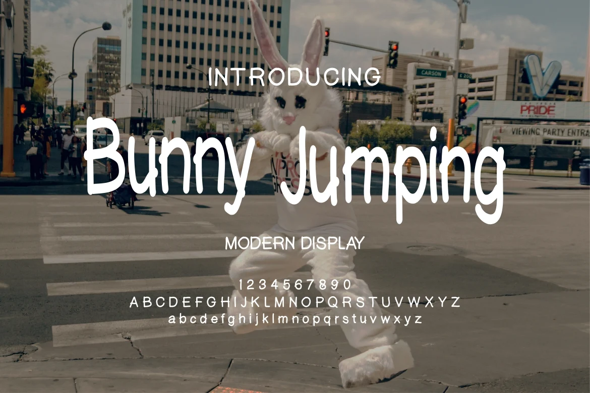 Bunny Jumping Font font preview
