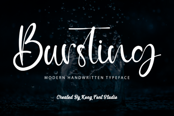 Bursting Font Font font preview