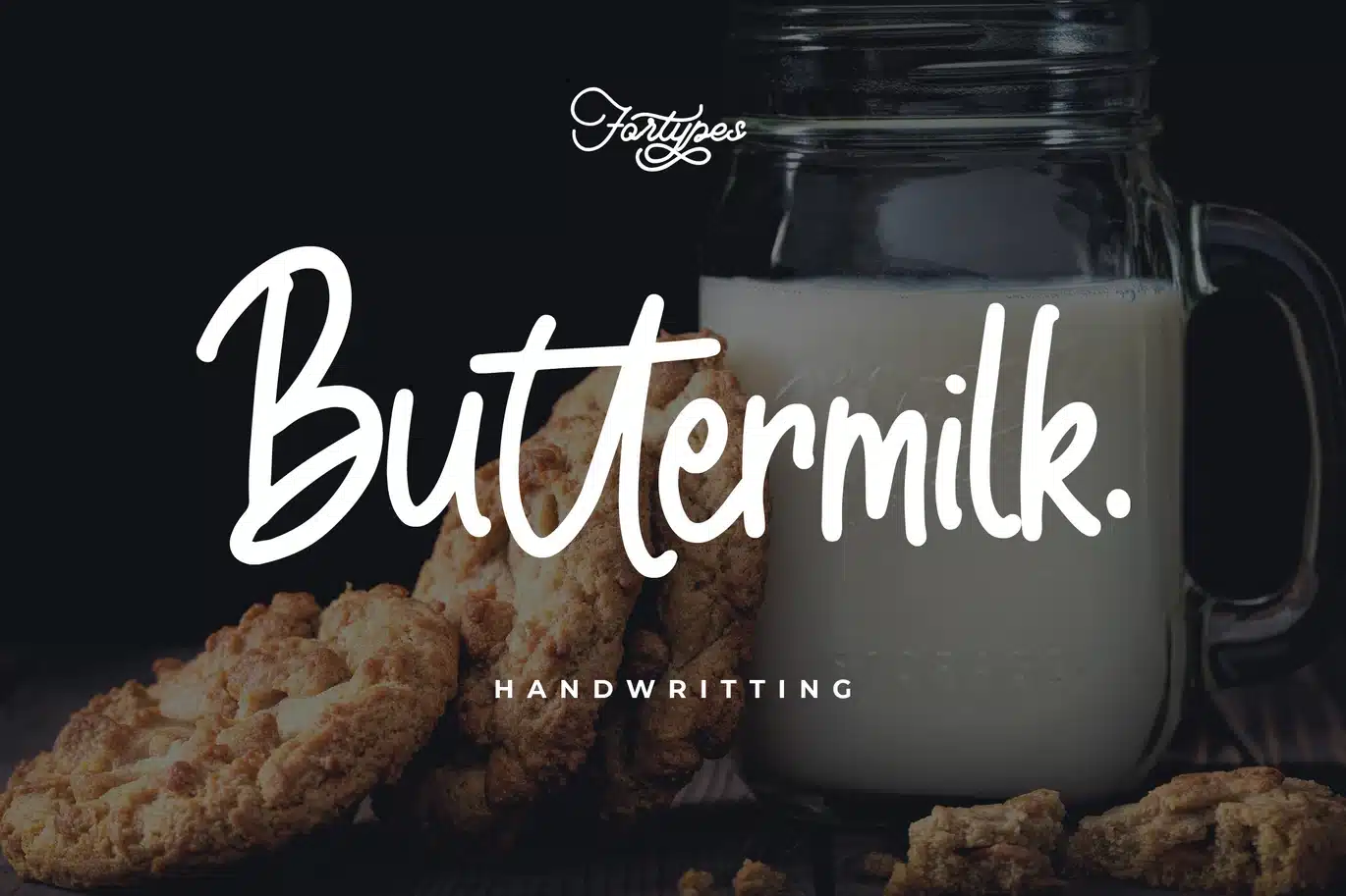 Cd Buttermilk Typeface Font font preview