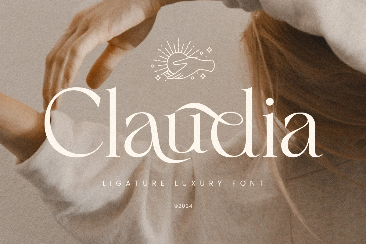 Claudia – Ligature Luxury Font font preview