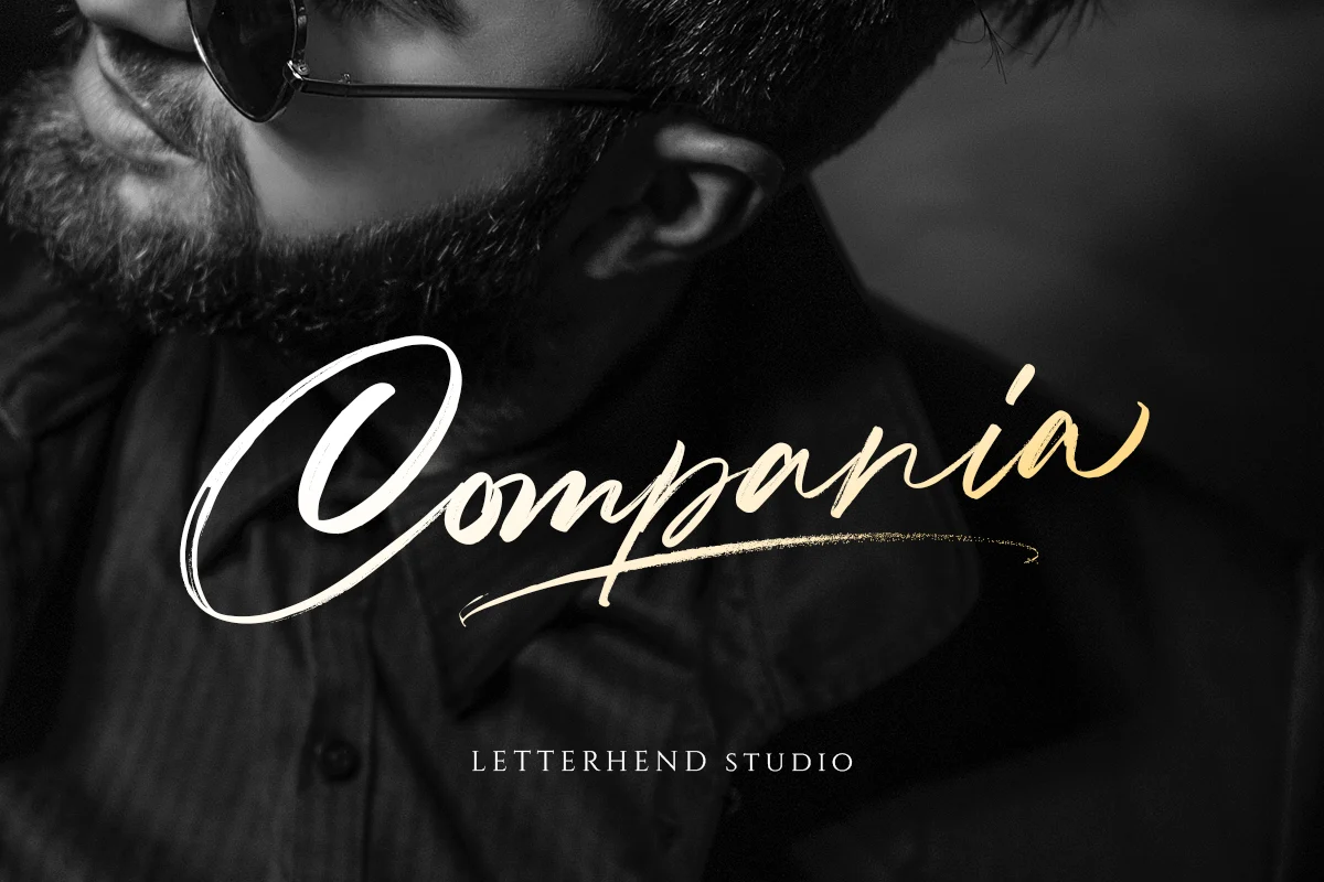 Compania – Luxury Signature Font font preview