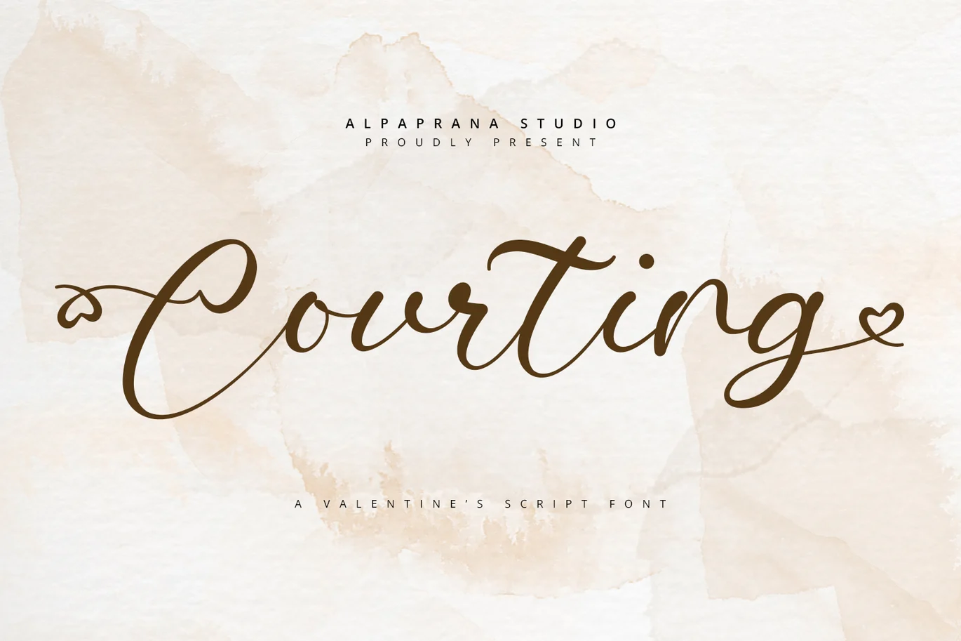 Courting Font font preview