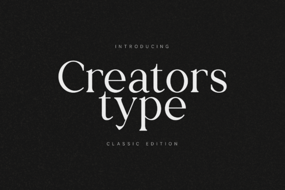 Creators Type Font font preview