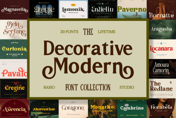 Decorative Modern Font font preview