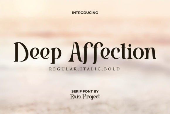 Deep Affection Font font preview