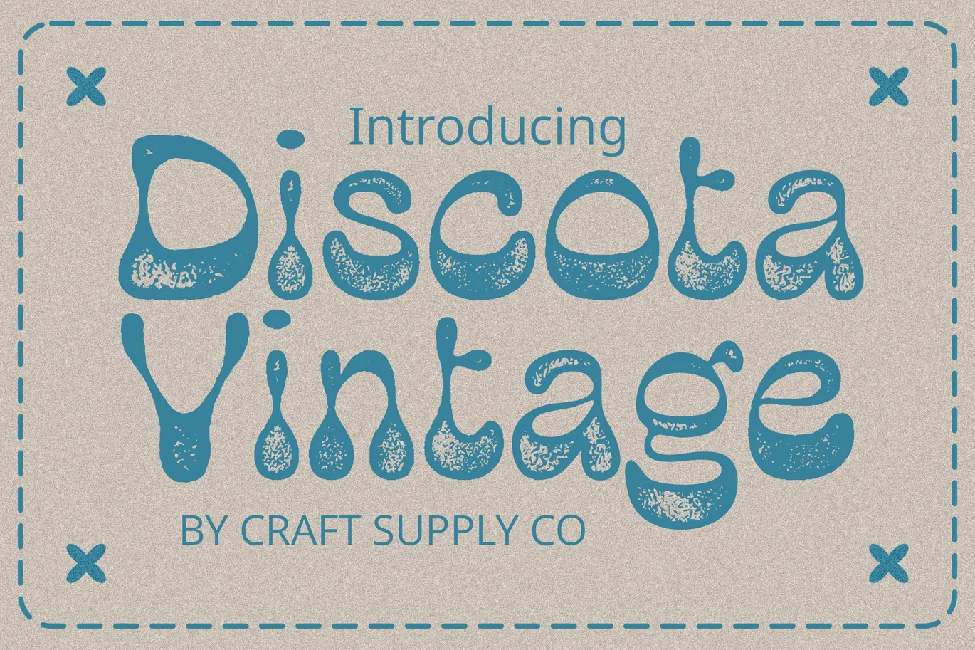 Discota Vintage Font font preview
