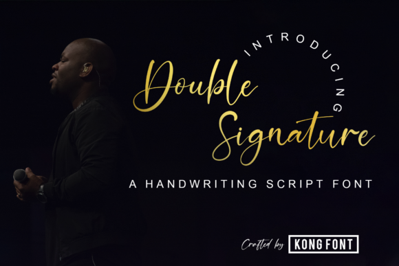 Double Signature Font font preview