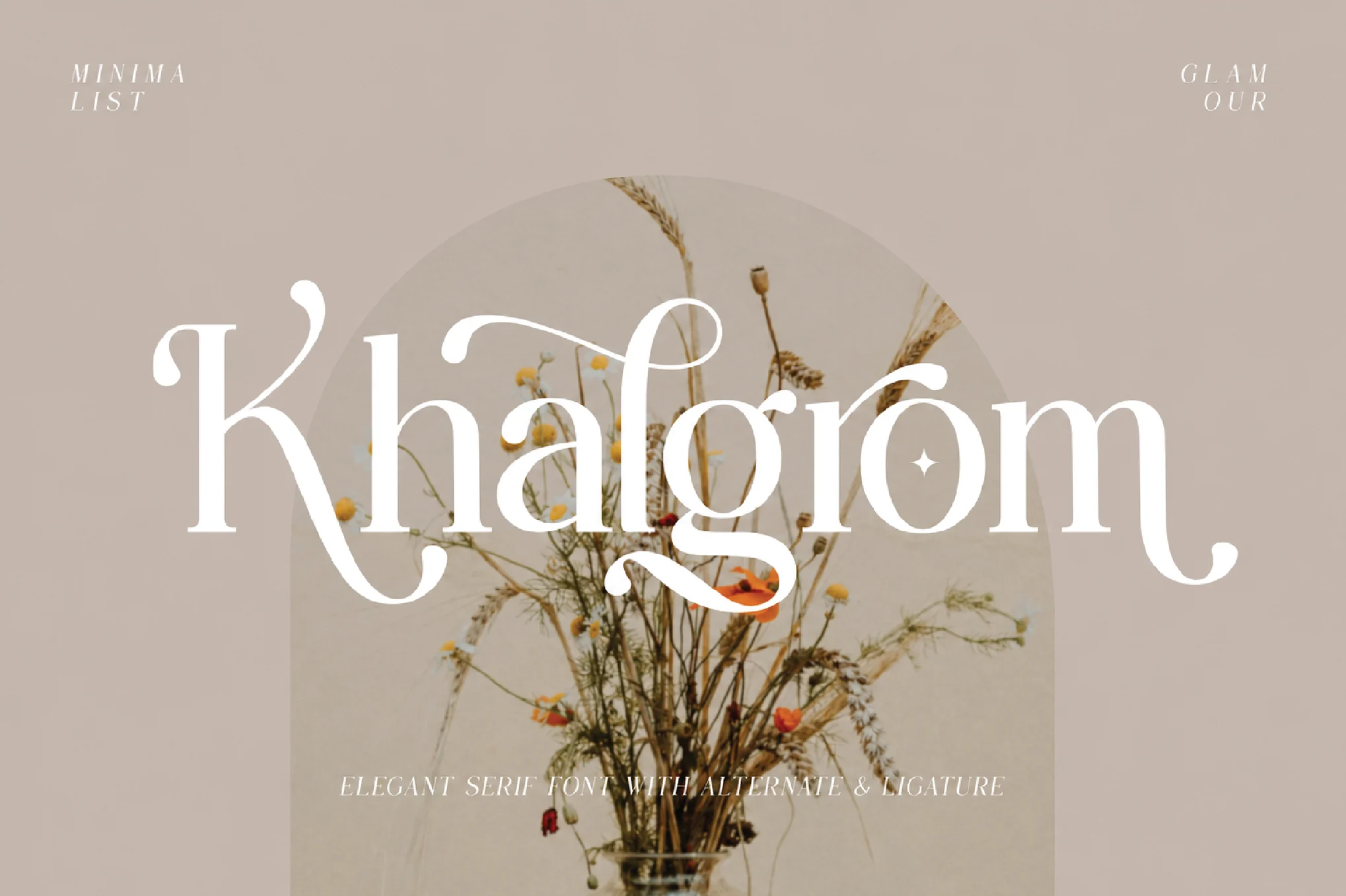 Elegant Serif Font – Khalgrom font preview