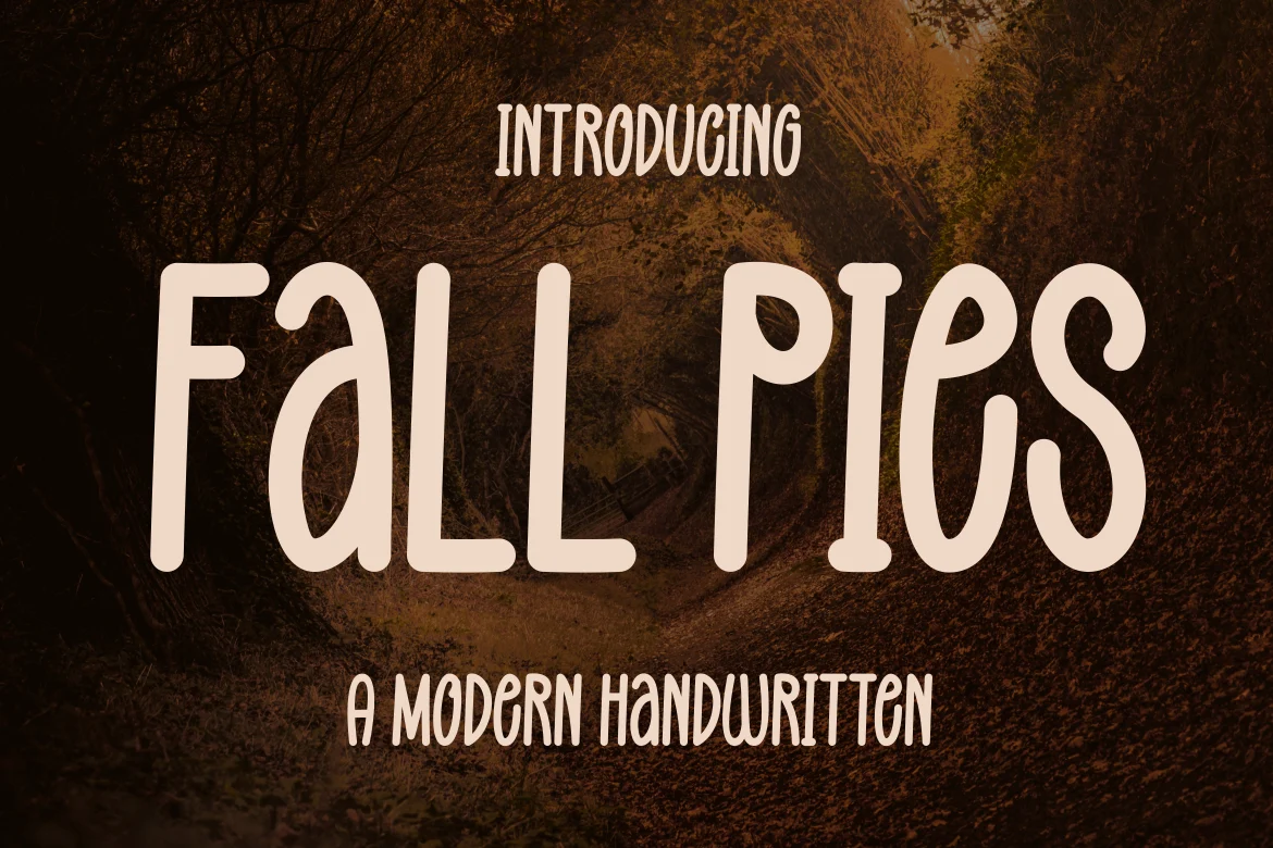 Fall Pies – Modern Handwritten Font font preview