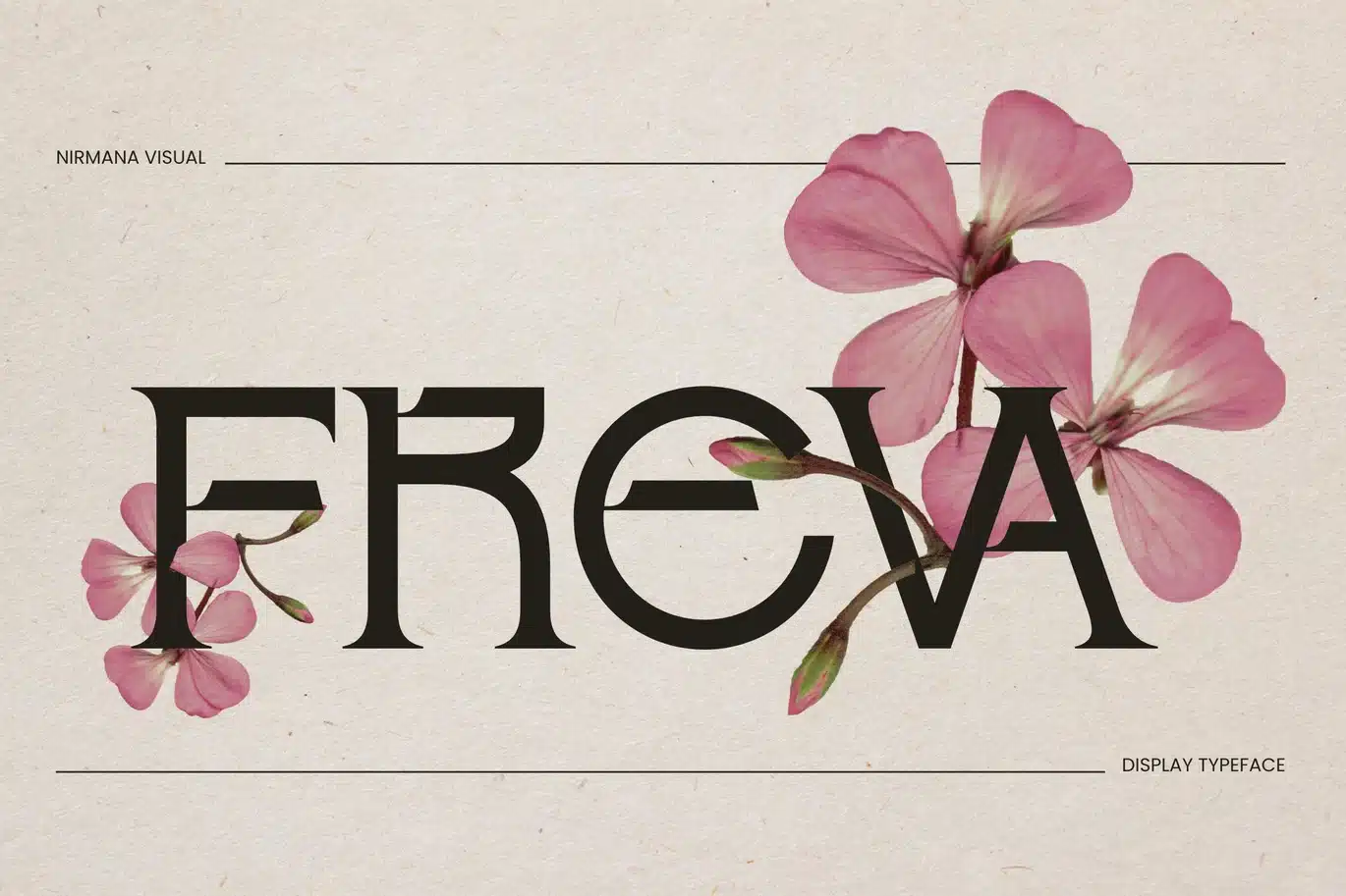 Freva – Modern Branding Logo Font font preview