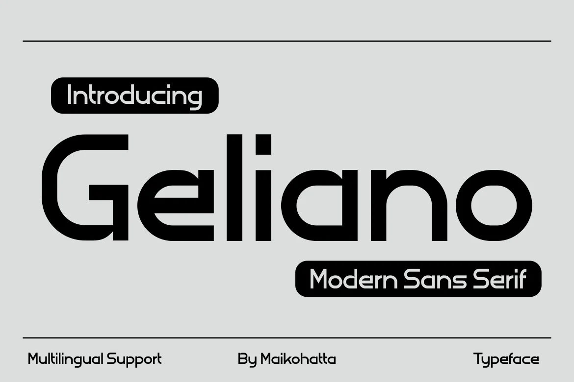 Geliano Font font preview