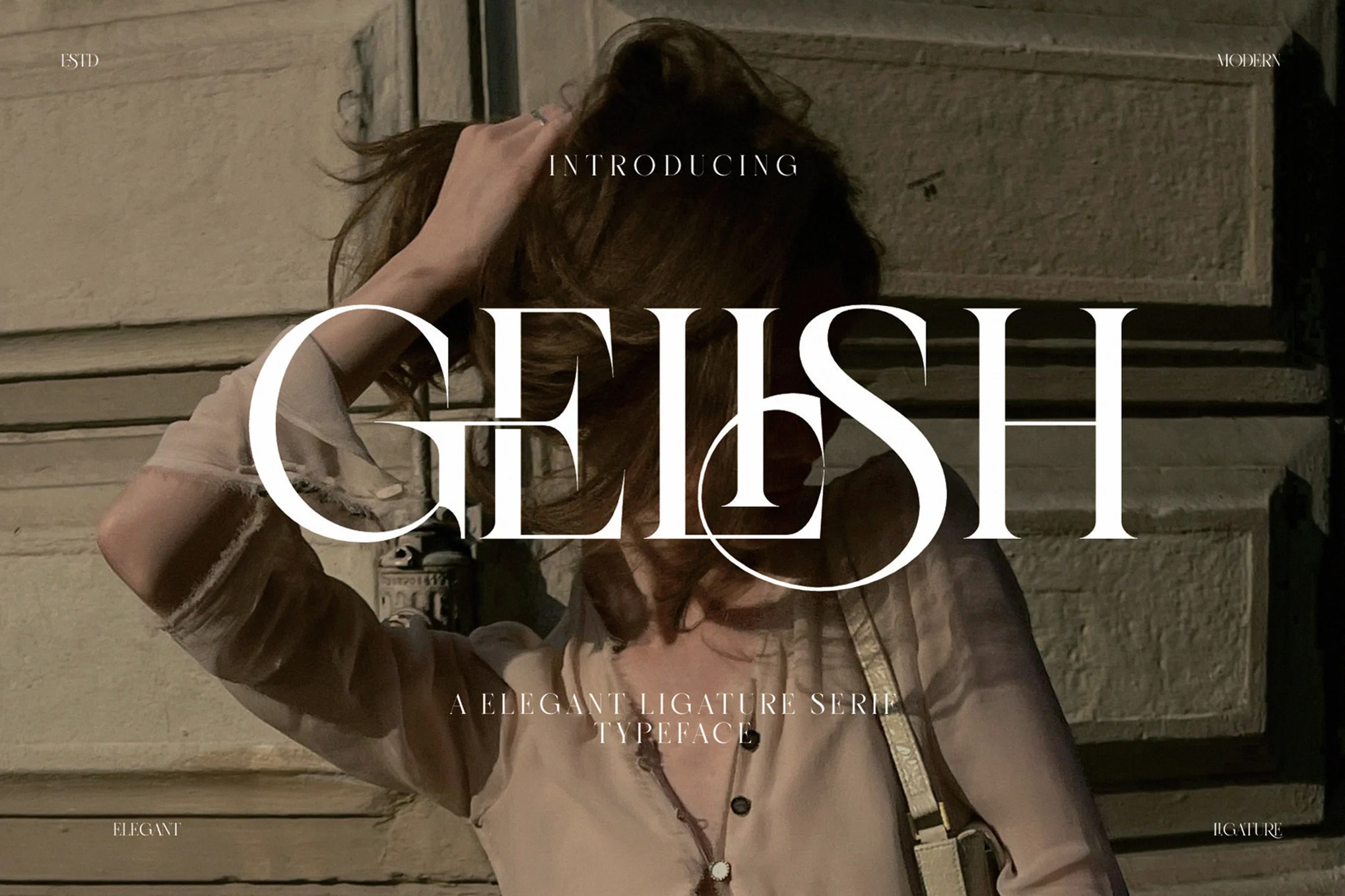 Gelish Elegant Ligature Serif Font font preview