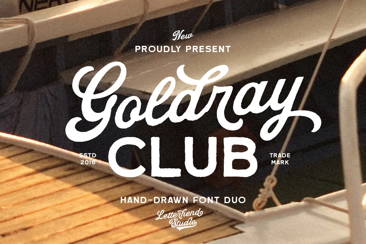 Goldray Club Font font preview