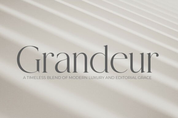 Grandeur – Elegant Classic Serif Font font preview
