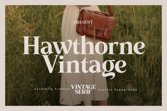 Hawthorne Vintage Font font preview