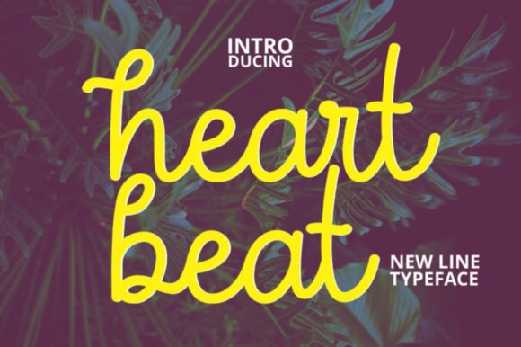 Heartbeat Font font preview