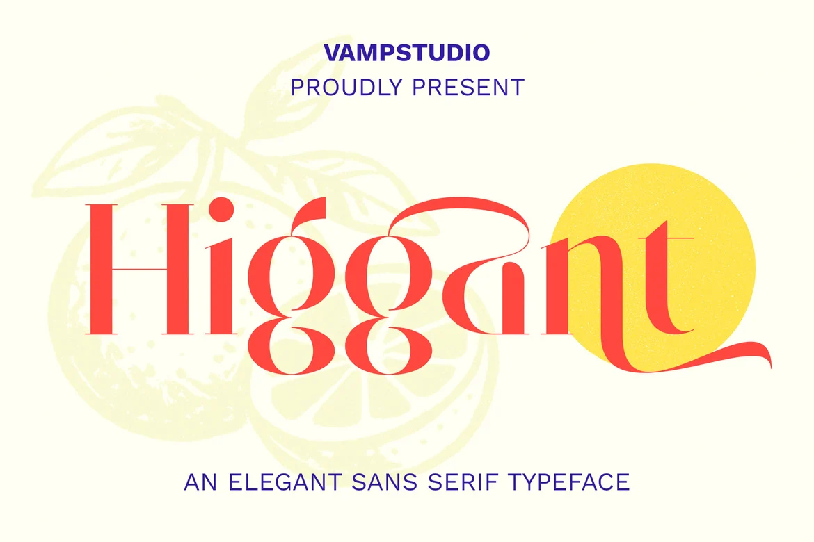 Higgant – Elegant Modern Serif Display Font font preview