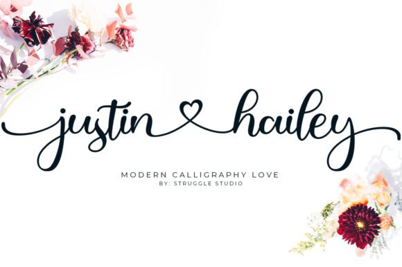 Justin Hailey Modern Font Font font preview